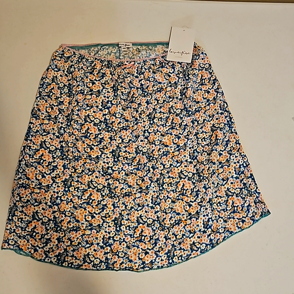 Slip Skirt LOVE,FIRE